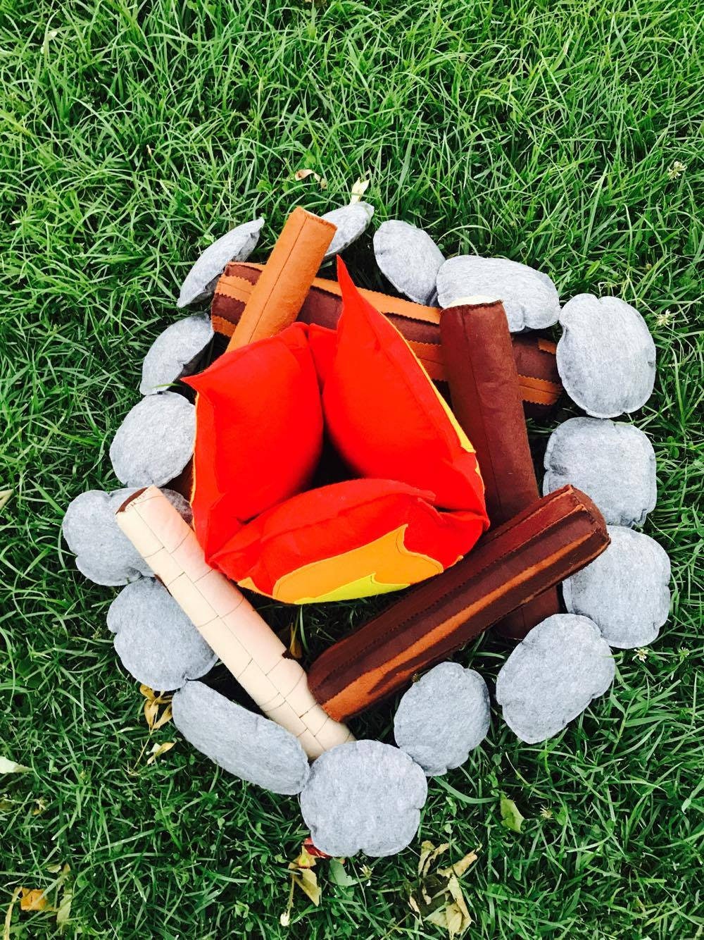 Felt Campfire Set Felt Toys Pretend Play Camping Decor Etsy