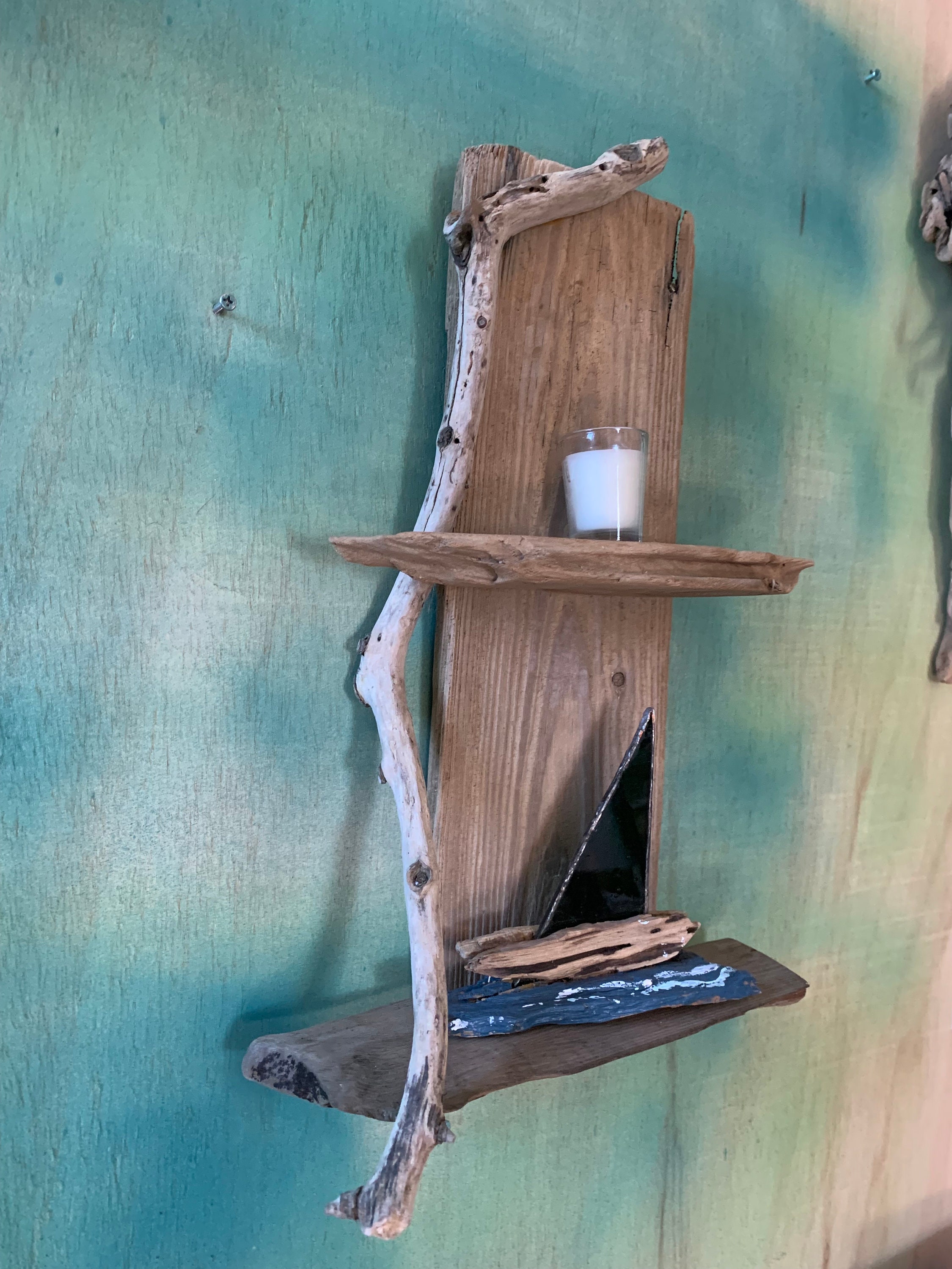 Driftwood shelf Etsy