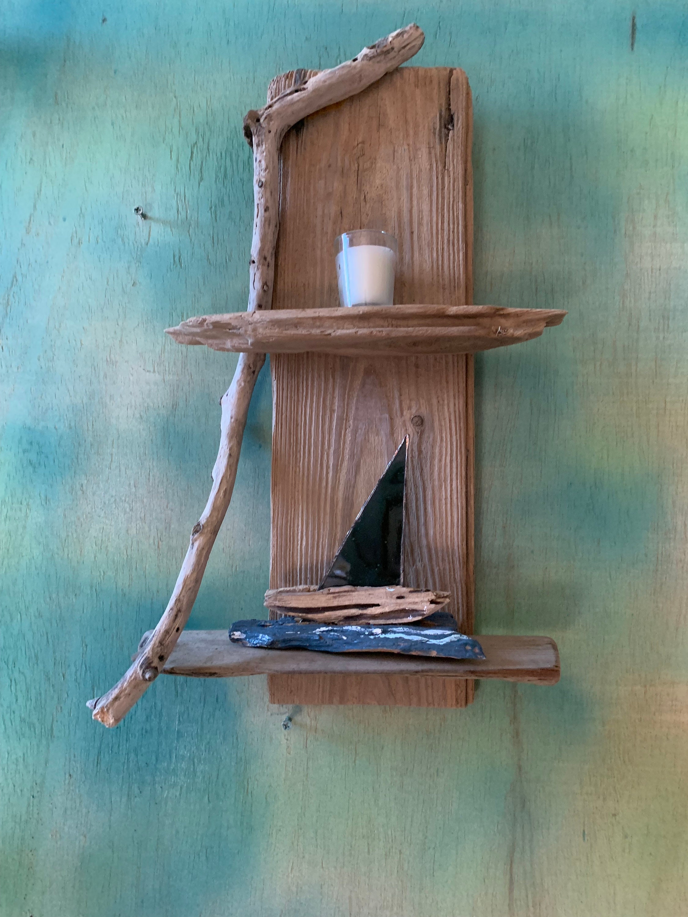 Driftwood shelf Etsy