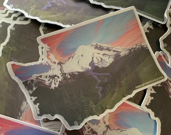 Mt. Rainier Washington State Sticker