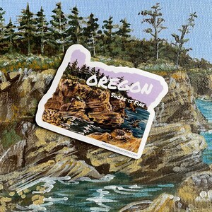 Oregon Shore is Fine Vinyl Sticker