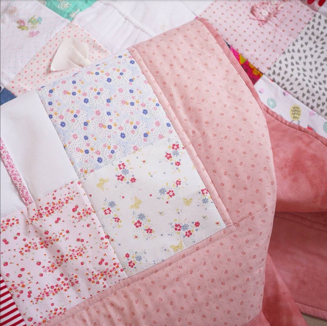 Baby Clothes Keepsake Blanket Memory Quilt Personalised Etsy