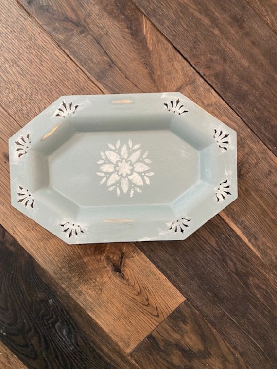 Vintage Seafoam Green Jewelry Tray