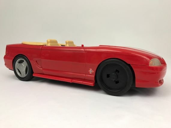 barbie red convertible car