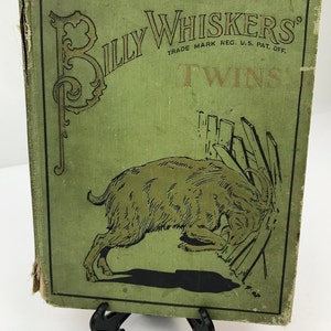 Vintage 1911 Willie Billy Whiskers&#39; TWINS Hardcover Book