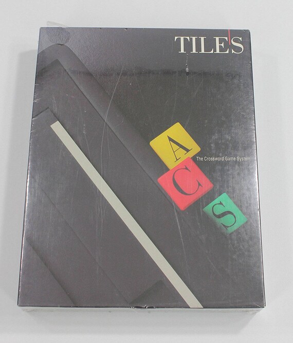 Vintage Tiles Board Game 1990 Retro Throwback Crossword Family Etsy