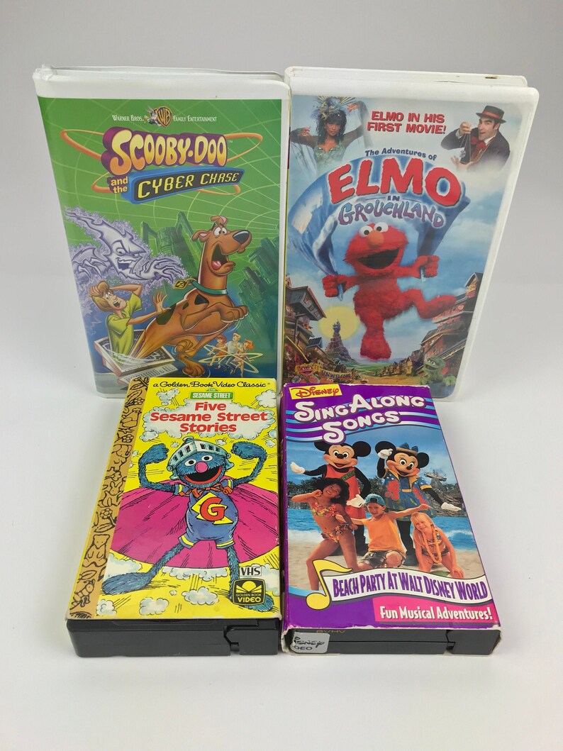 Children's VHS Tapes Lot of 4 Walt Disney Sing Along Songs Etsy