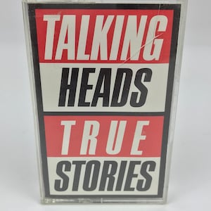 True Stories by the Talking Heads Audio Cassette Tape Rock Music 1986 1980s 80s Vinyl Records Naked Wild Wild Life Love for Sale Radiohead