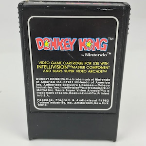 Donkey Kong by Nintendo Intellivision Video Game Vintage Atari 1982 Coleco