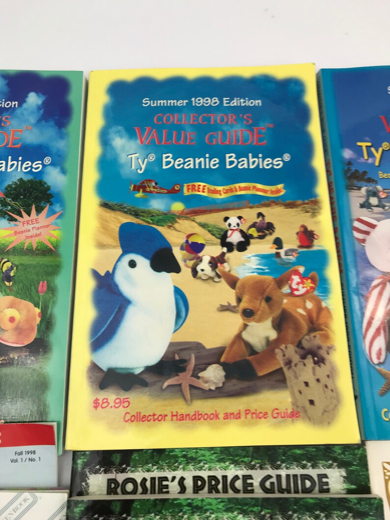 Vintage Lot of Ty Beanie Babies Price Guides 1999 1990s Etsy