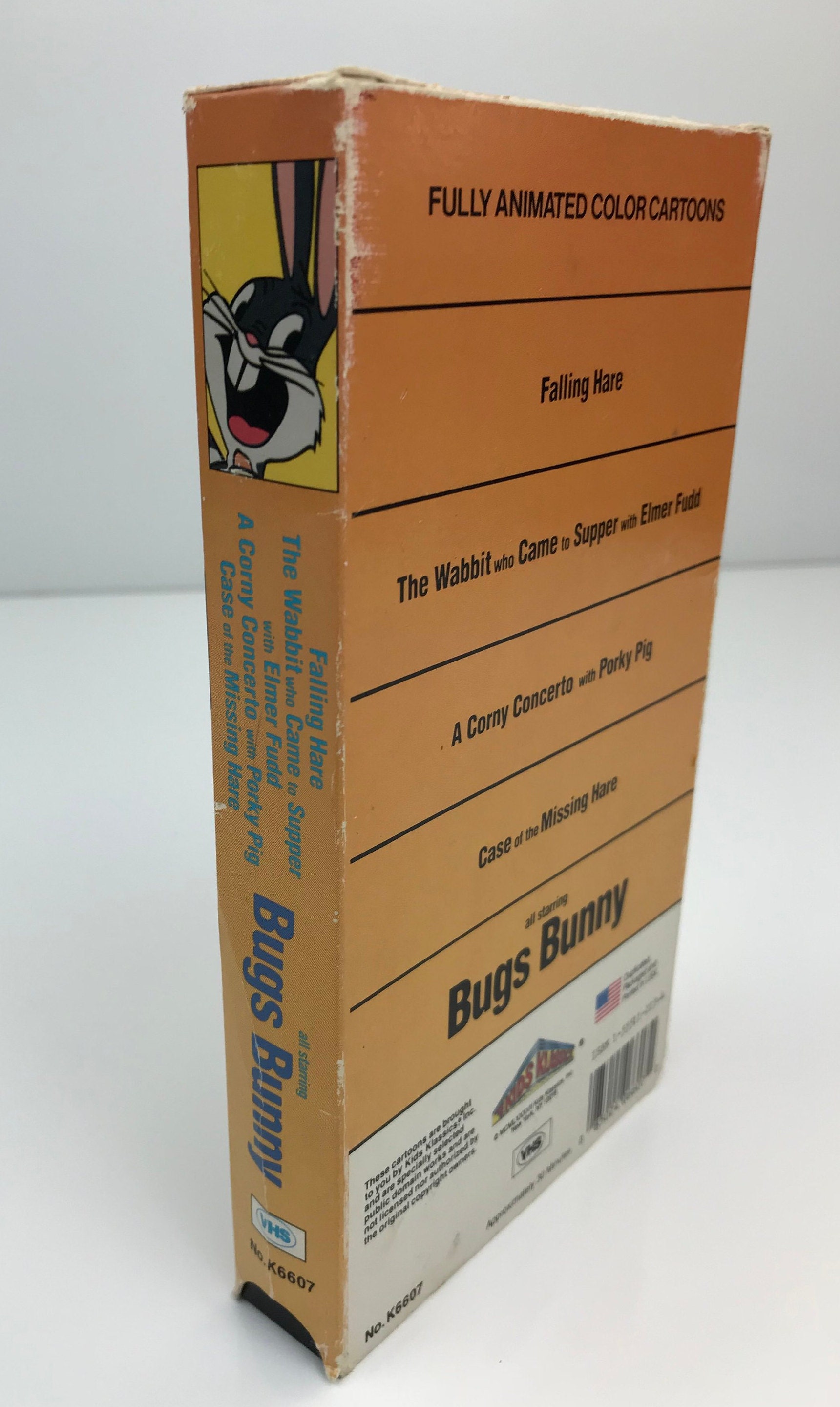 Vintage Bugs Bunny VHS Tape Movie Video Cassette Tape Elmer Fudd