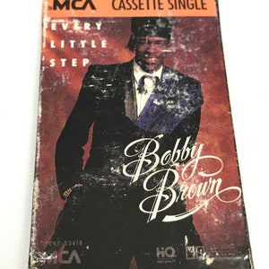 Bobby Brown elke kleine stap Cassette enkel muziek Cassette Tape MCA Records Whitney Houston Audio 1989 Hip Hop Soul R & B jaren 1980
