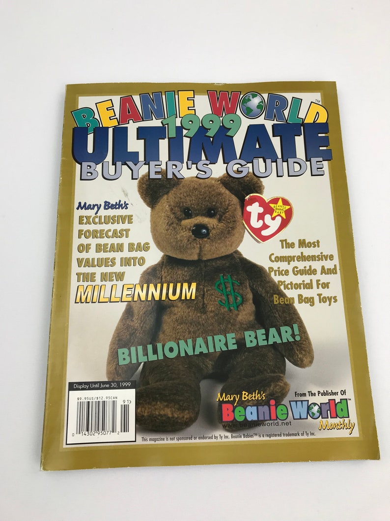 Vintage Lot of Ty Beanie Babies Price Guides 1999 1990s Etsy