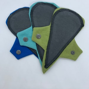 Cotton Washable thong panty liners, reusable panty liners, eco-friendly pads for period or discharge, menstrual pads, zero waste pads