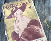 PARISI DIVAT 1930's Fashion Magazine Beautiful Collectible Pages of vintage designed clothes for men women and child