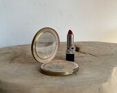 Compact mirror, Vintage Deco or Art nouveau styled, unique case Mirror Beautiful Vanity home decor make up history memorabilia.