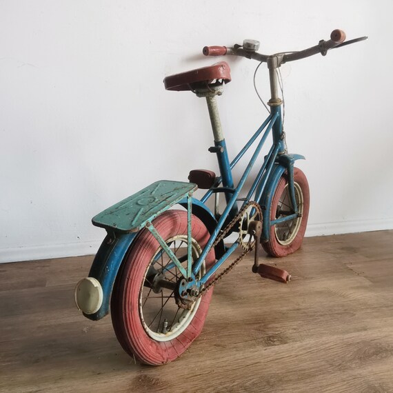 Rare Collectible Kids Russian Bike Blue and Red 1950s Soviet Charm Super Retro Fun USSR Bicycle. Original Parts Vintage Cycle. Etsy Canada