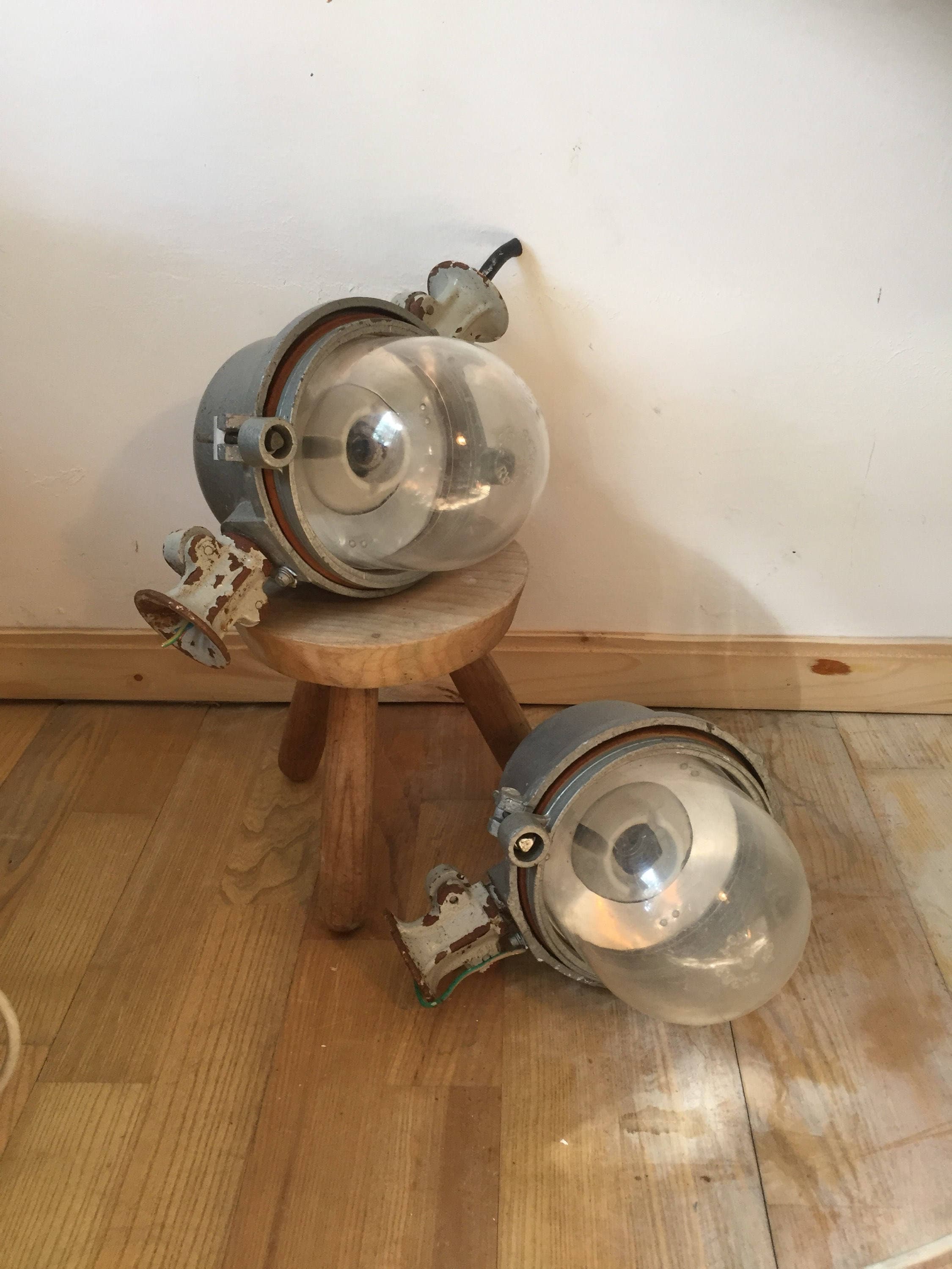 Industrial Factory Lights Lampe D'éclairage Vintage Hongroise Pour Lofts, Unités Complètes, Acier, Incassable, Boutique Salon