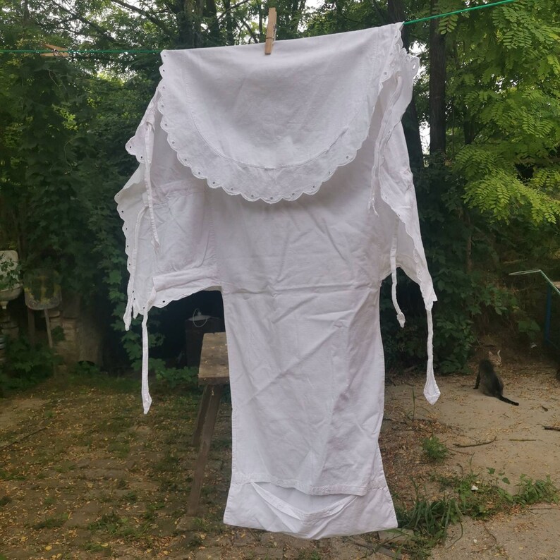 Swaddling Cloth Antique Baby Swaddle Victorian Organic White Etsy