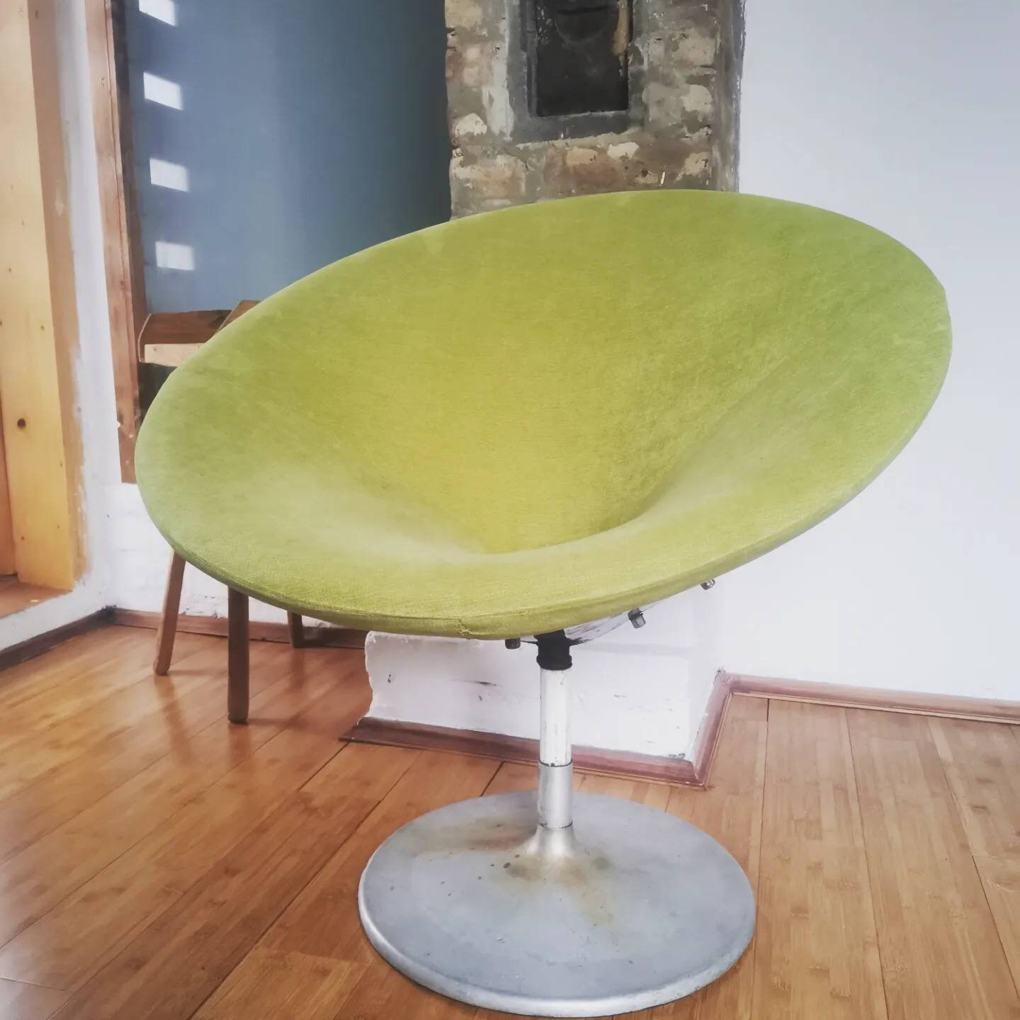 Original Upholstered Satellite Chair Mid Century Modern Lounge