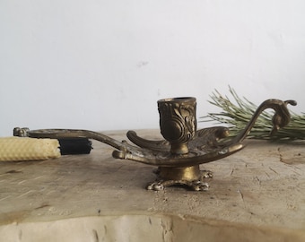 Antique French Rat De Cave Candlestick: Wine Cellar Lighting - Etsy