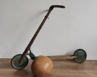 BELLE TROTTINETTE ANCIENNE 1900 EN BOIS Trottinette Patinette MARQUE LA Nation Imgx1200 9486