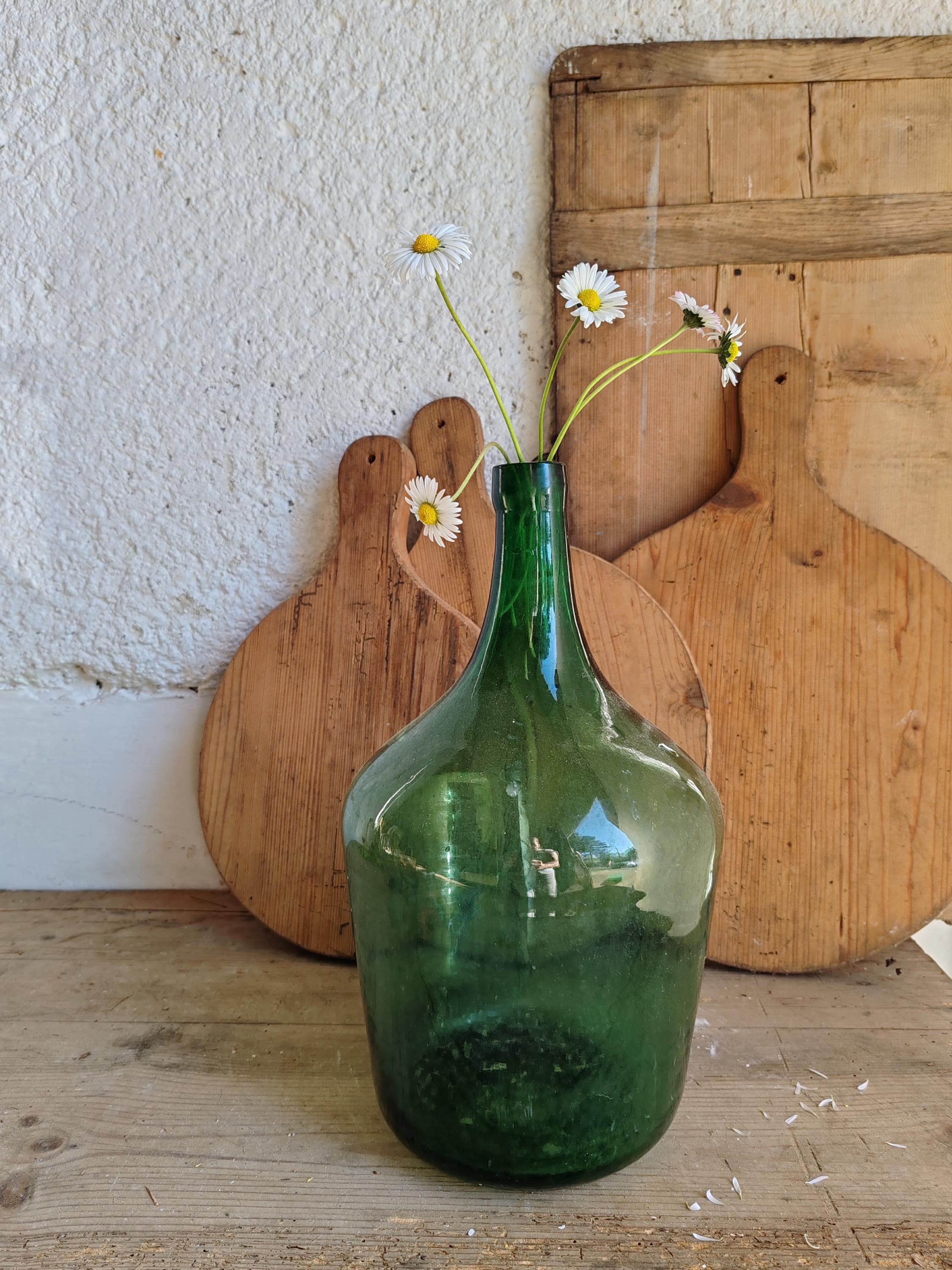 ビンテージ花瓶(ガラス製)ケース付き 古いガラスの花瓶 - Etsy 日本