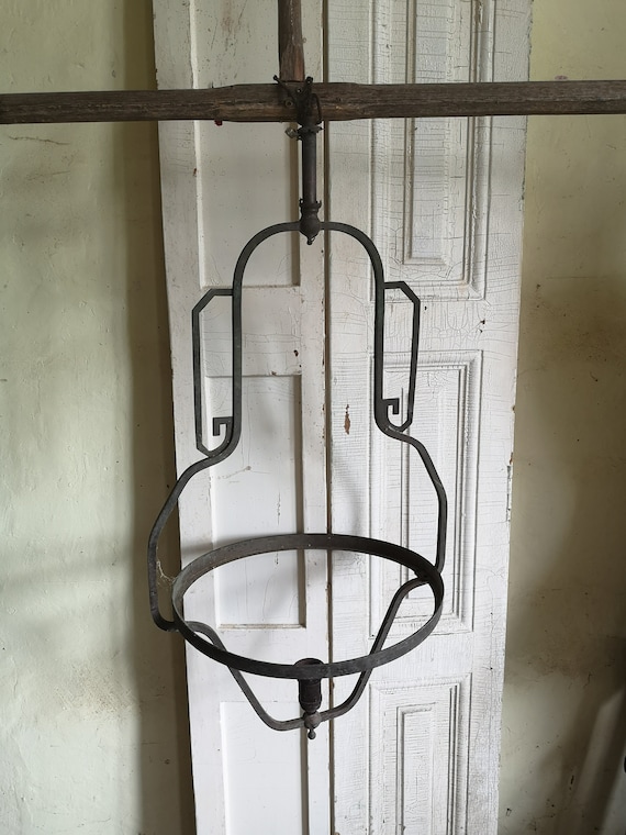 Cast IRON Pendant Lamp Light Fitting Vintage Decor Lighting
