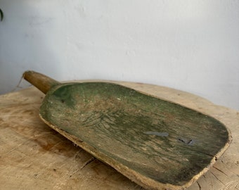 RUSTIC Antique SCOOP Paddle Beautiful Wooden Handmade Grain Spoon, Bakery, Feed, Flour Decorative Primitive Handle Vintage