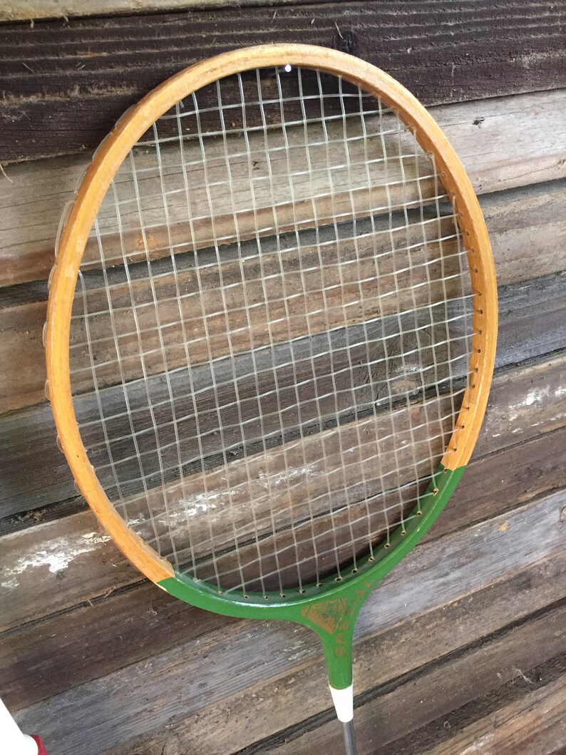 BADMINTON Rackets Set of two net sports game for 2 summer Fitness Fun and Games Adult Sport 2 Player Red Green Outdoor Indoor German Made
