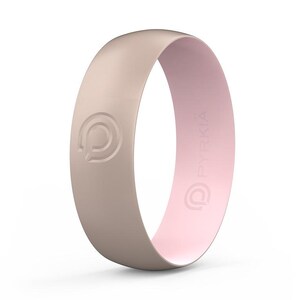 Bague en silicone OR ROSE (conception unique, confortable et discrète)