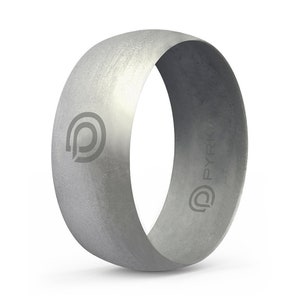 SILVER Silicone Ring (Uniquely Comfortable, Low-Profile Design)
