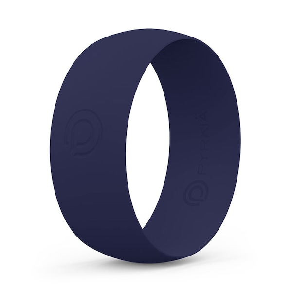 NAVY BLUE Silicone Ring (Uniquely Comfortable, Low-Profile Design)