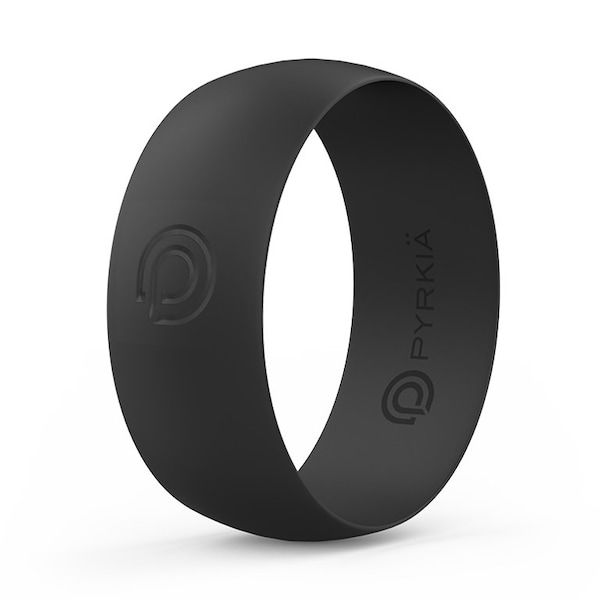 BLACK Silicone Ring (Uniquely Comfortable, Low-Profile Design)