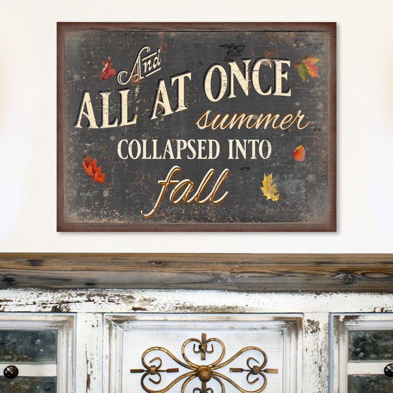 Fall Canvas Wall Art Fall Canvas Wall Art