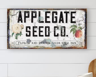 Seed Company Personalized Sign, Modern Farmhouse Decor, Fixer Upper Decor, Personalized Gifts, Gift Ideas For Mom, Custom Canvas Sign