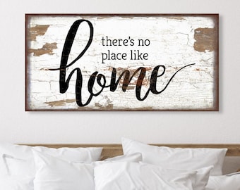 Farmhouse Canvas Sign: There's No Place Like Home - USA Made