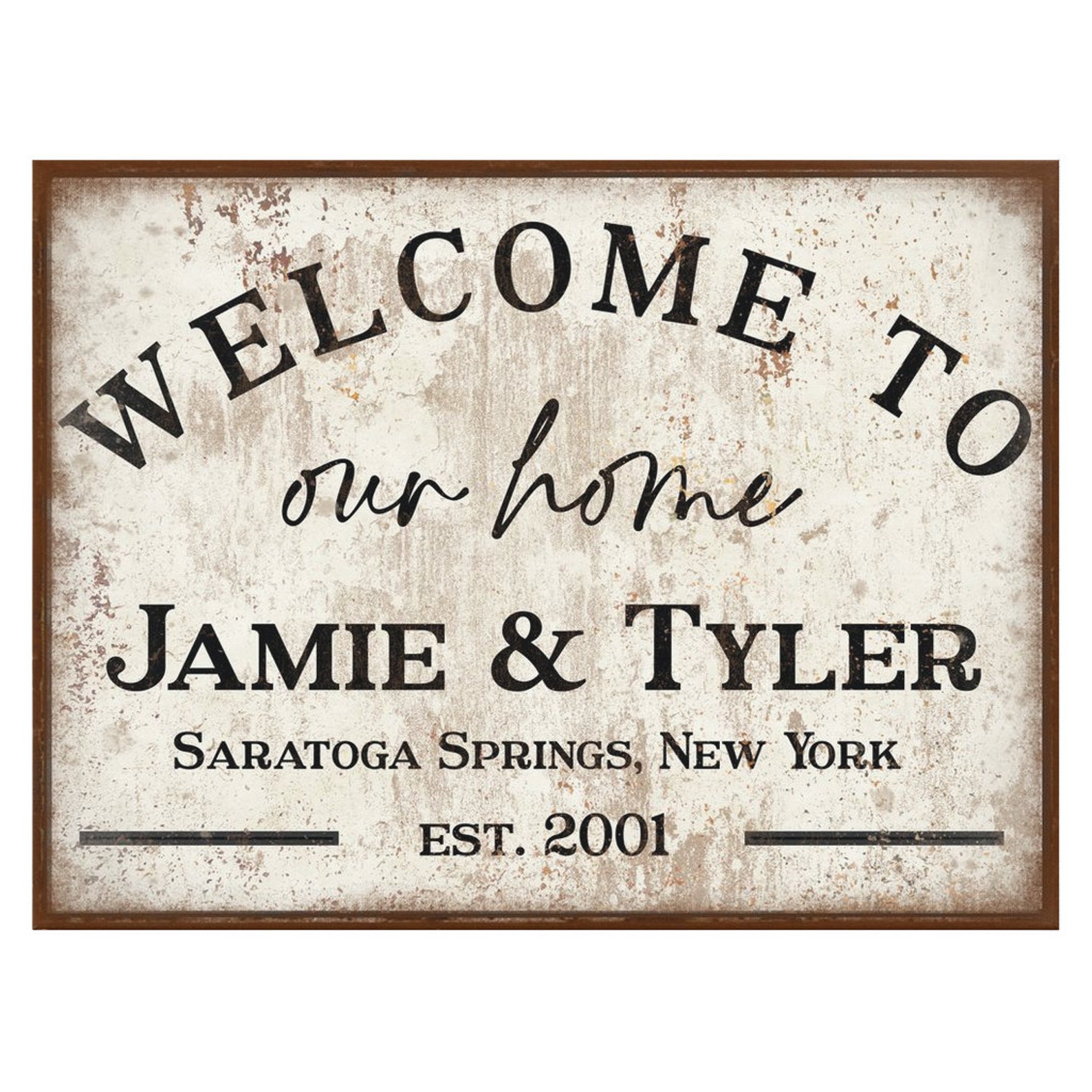 Welcome to Our Home Personalized Sign Personalized Gifts | Etsy