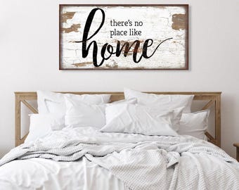 Farmhouse Canvas Sign: There's No Place Like Home - USA Made
