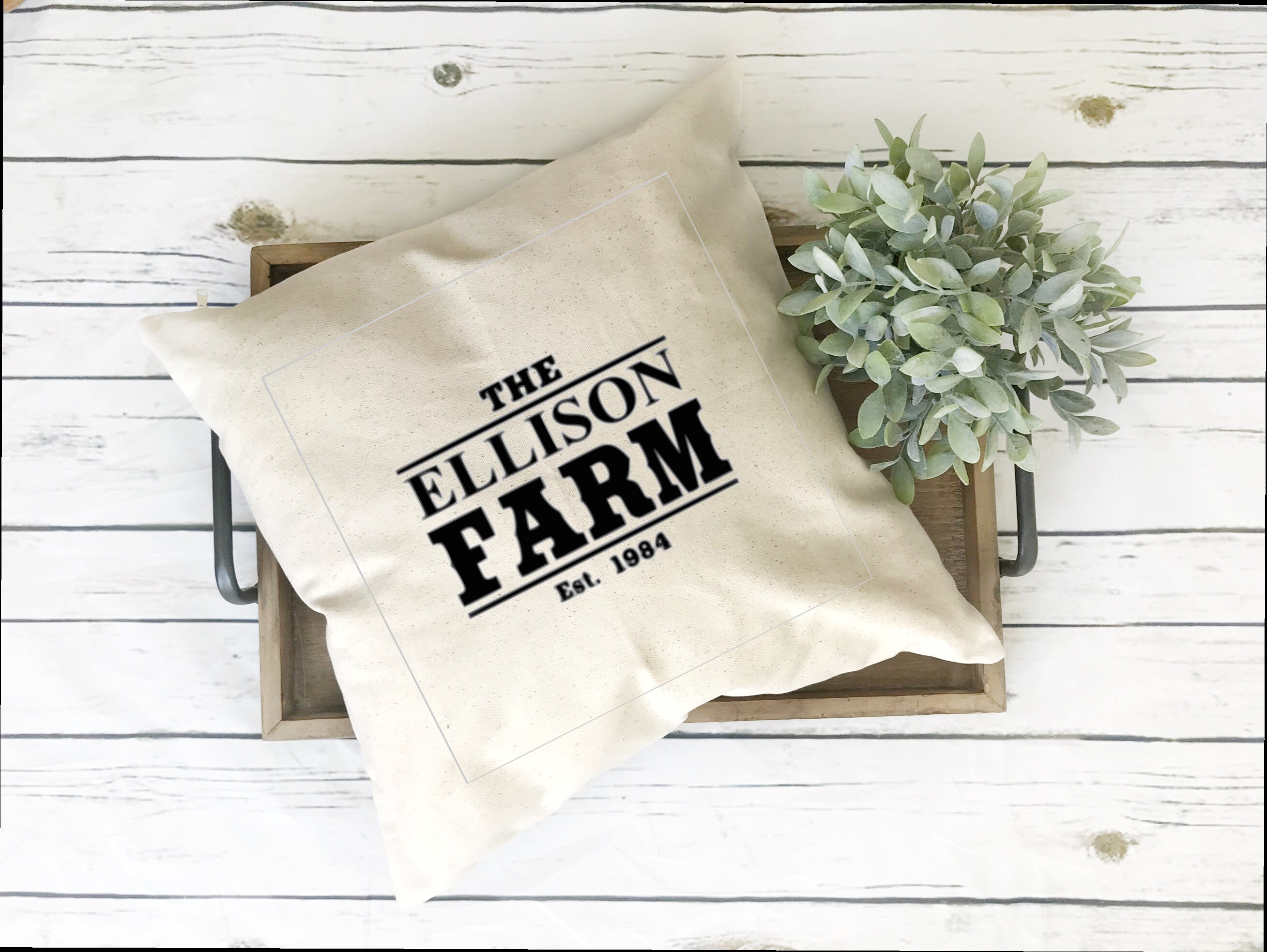 Farmhouse Pillow Covers Personalized Pillow Cover Pillow Etsy