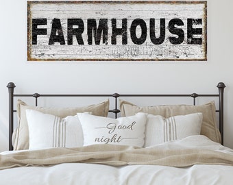 Farmhouse Sign, Large Canvas Sign, Modern Farmhouse Decor, Home Gifts, Best Friend Gift, Shiplap Sign, Vintage Farmhouse Decor