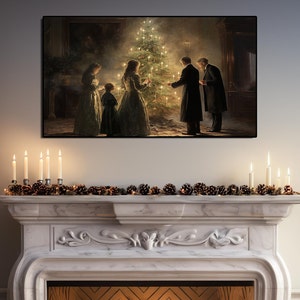 Victorian TV Art, Christmas TV Art, Samsung TV Art, Victorian Christmas, Digital Download, Holiday tv Art, Frame tv Art, Winter Art Frame tv