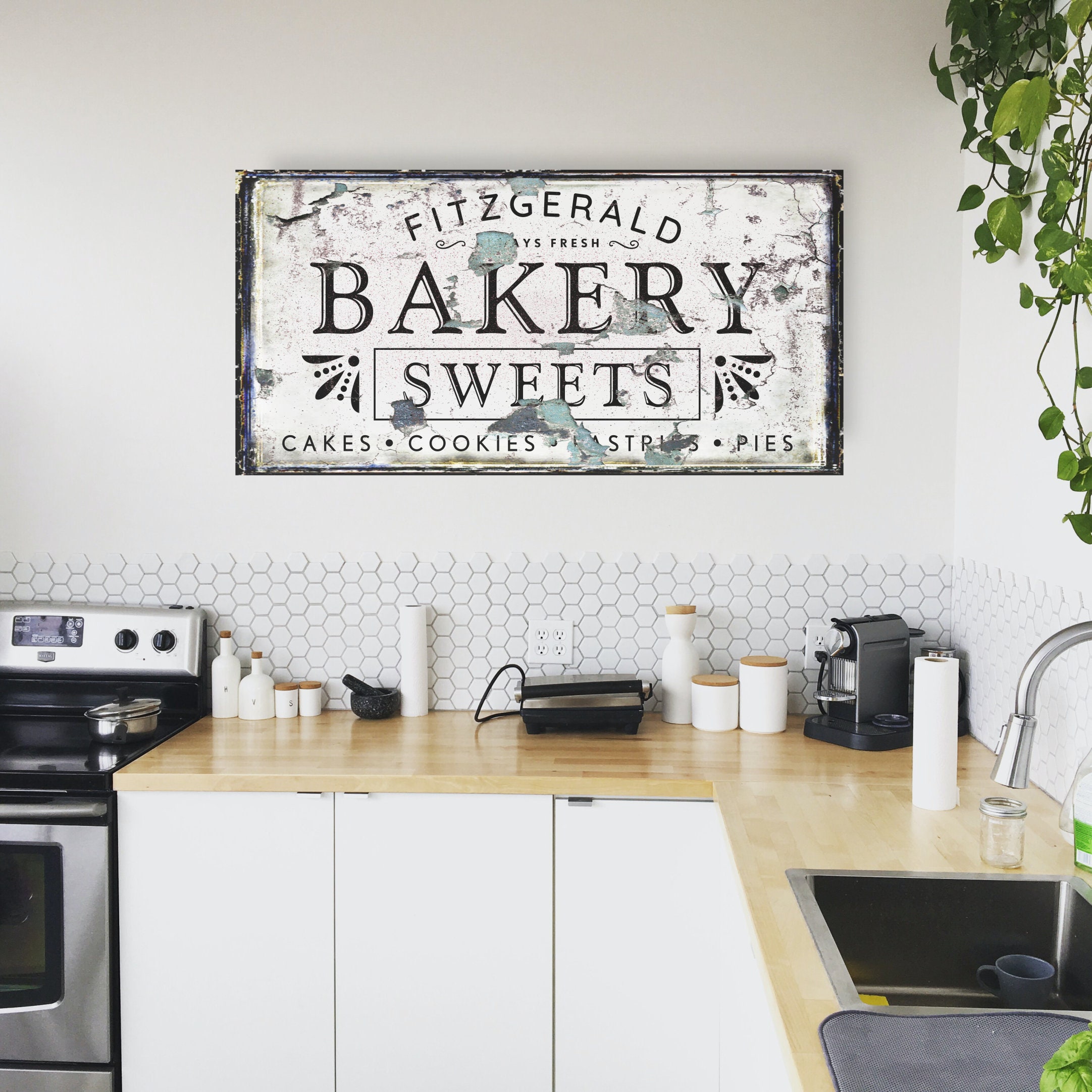 Bakery Personalized Sign Modern Farmhouse Decor Fixer Upper Etsy UK