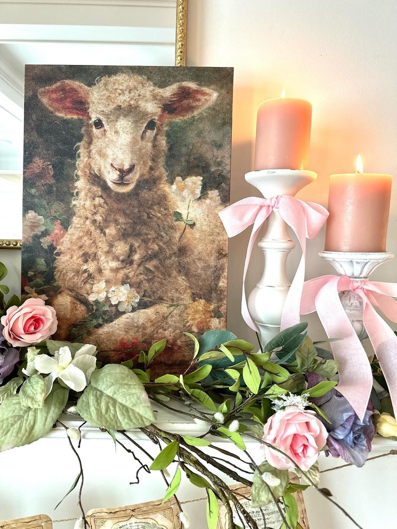 spring lamb canvas