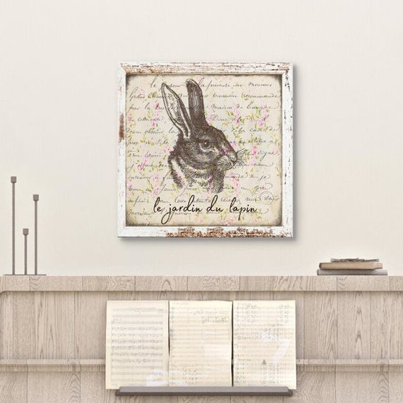 Create a Vintage-Inspired Bunny Frame - Craftsy Soul