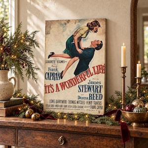 Placa "A Felicidade Não Se Compra", Arte de Parede em Tela Natalina, Decoração de Festas, Decorações Vintage