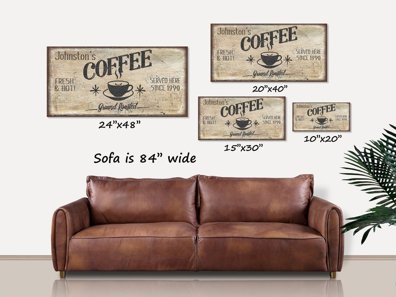 Custom Coffee Sign Modern Farmhouse Decor Coffee Bar Decor Etsy