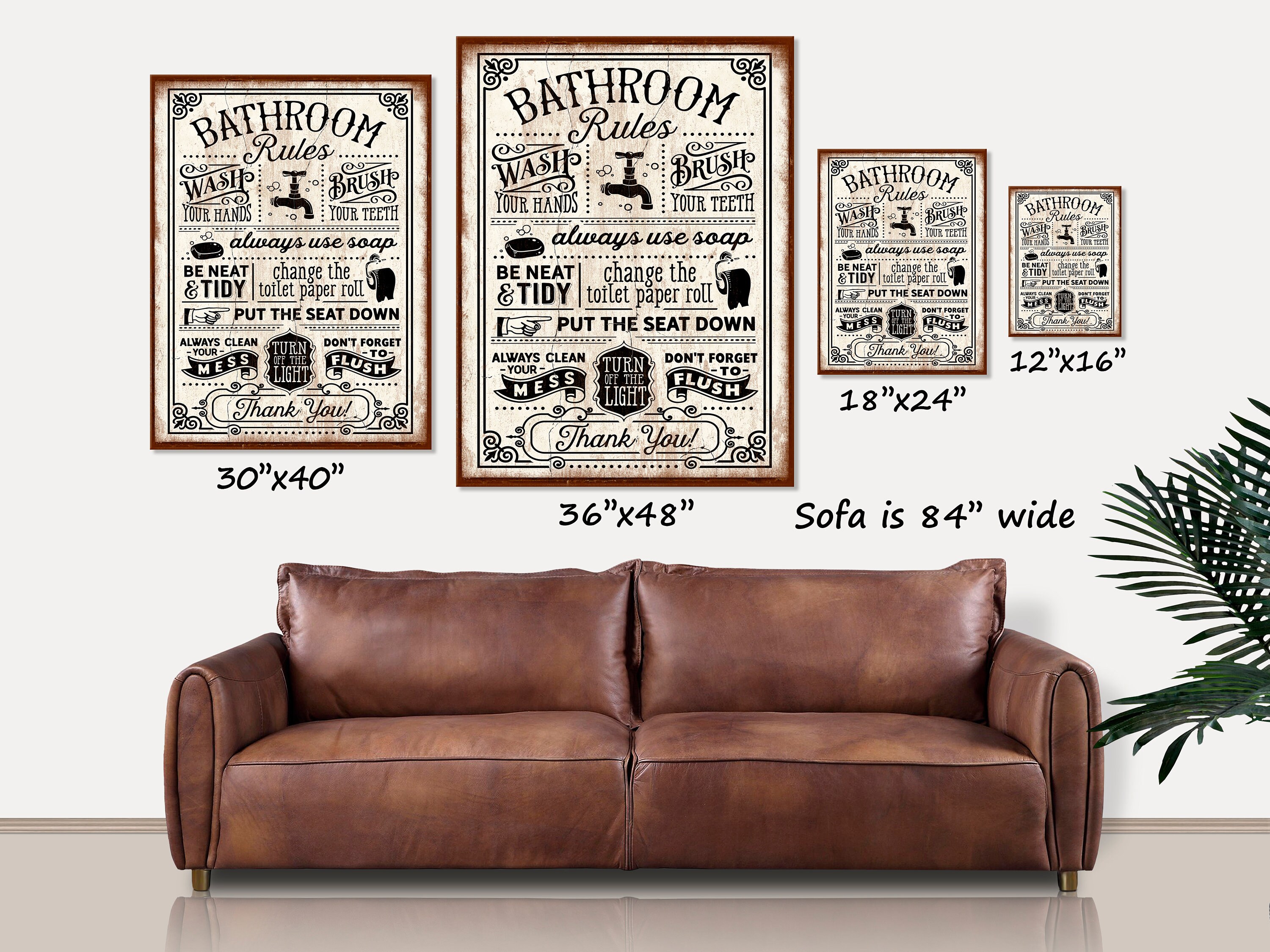 Boho-Metallschild 'Bauernhof' – 20x30 Cm, Vintage-Design, Personalisierbar