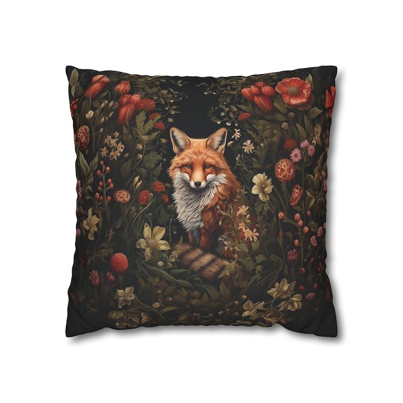 Olive Branch Farmhouse Fox Pillow Cover