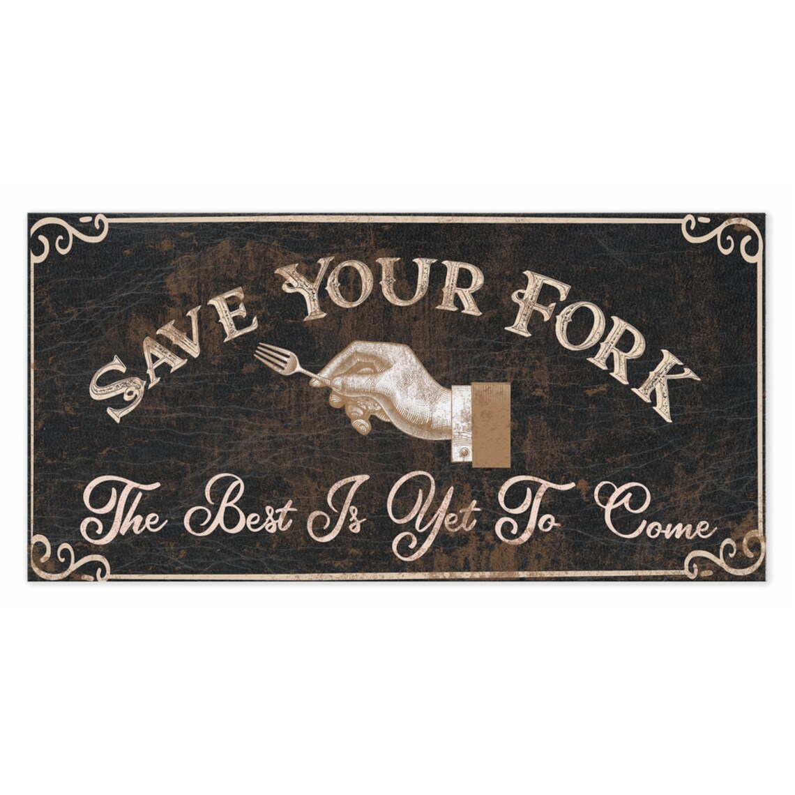 Save Your Fork The Best is Yet to Come christliche Leinwand | Etsy